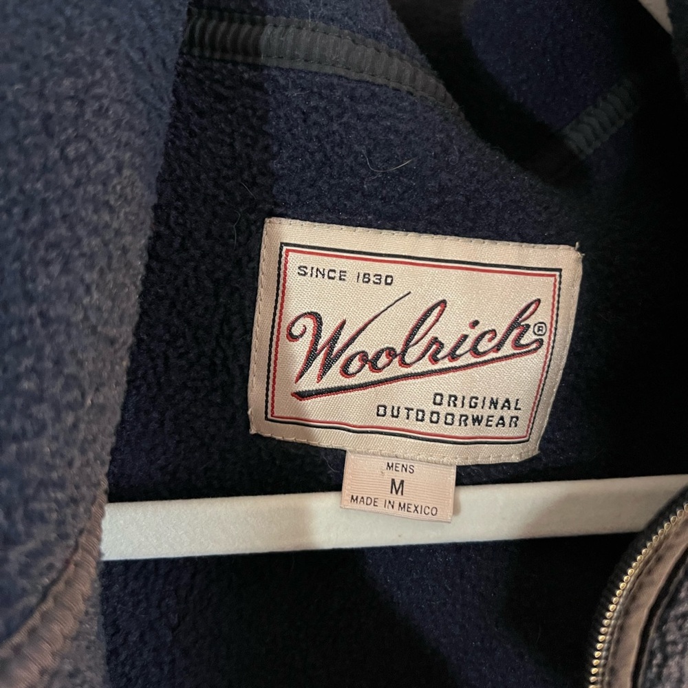 Woolrich Dark Blue Outdoor Fleece